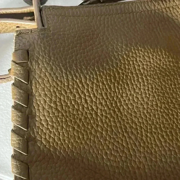 All Saints Light Brown Mori Lea Pebbled Cow Leather Crossbody Tassel Bag - Picture 4 of 10